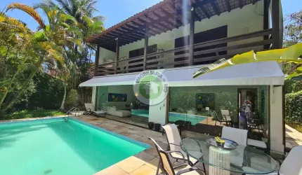 CASA CONTEMPORÂNEA DE 448M², 4 QUARTOS NO CONDOMÍNIO ÁGUAS DO ITANHANGÁ - BARRA DA TIJUCA