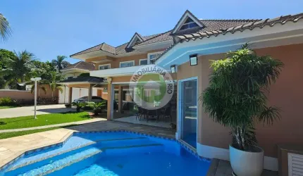 Imóvel luxuoso na Barra da Tijuca: casa de 5 quartos com 5 suítes, 770m², à venda ou locação no Rio de Janeiro-RJ!