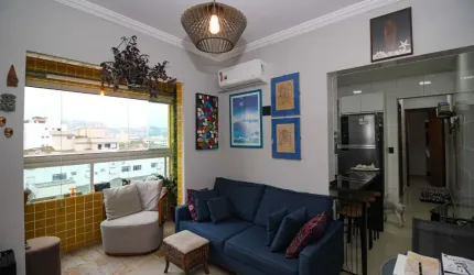 Excelente apartamento em Santos com ótima localização no bairro do Campo Grande