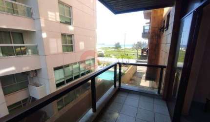 Apartamento linear com vista mar, 3 quartos, Algodoal - Cabo Frio