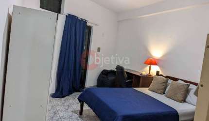 Apartamento linear, 1 quarto, mobiliado, Jardim Náutilus - Cabo Frio