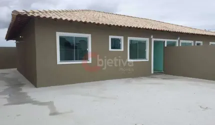 Casa térrea, 2 quartos, nova, Guriri - Cabo Frio.