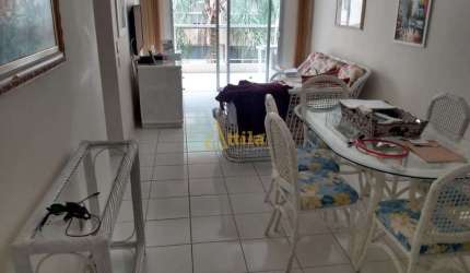Apto 2 dorms., lado praia, lazer, Enseada, 1 vaga