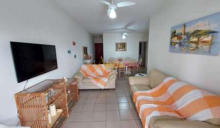 Apto 3 dorms., sacada, 1 vaga, 300mts praia Enseada