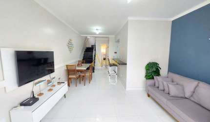 Apartamento de temporada com 3 dorms, Enseada, Guarujá.