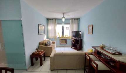 Apto 2 dorms., 200mts praia Enseada, 1 vaga