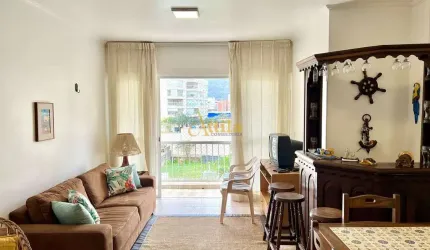 Apto 3 dorms., sacada, lazer, Enseada, 1 vaga