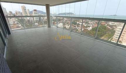 Apto com vista para o mar, 3 dorms., lazer total, Enseada