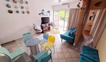 Apto 4 dorms., sacada, lazer, 250mts praia Enseada, 1 vaga