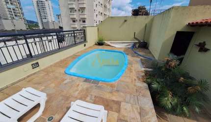 Cobertura 3 dorms., lazer, Enseada, região da Brunella