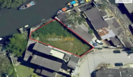 Terreno murado, ótimo para atracação de barcos