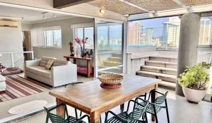 Cobertura com vista para o mar, 3 dorms., 3 vagas, Enseada