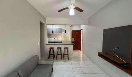 Apartamento com 1 dorm, 200mts praia Enseada, Guarujá