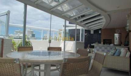 Cobertura com vista parcial para o mar e 4 dorms., - Módulo 7