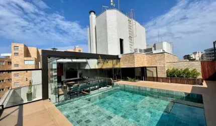 Cobertura com vista parcial para o mar com 5 dorms., - Módulo 4