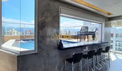 Cobertura alto padrão com vista para o mar, 4 suítes - Módulo 6