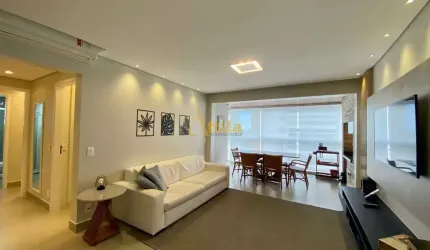 Apto alto padrão com 3 dorms., e vista parcial para o mar