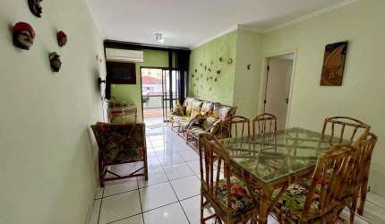 Apto 3 dorms., sacada, lazer, 1 vaga, Enseada
