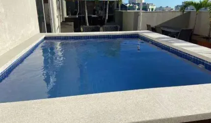 Apartamento Cobertura na Barra da Tijuca, ABM, 2 Quartos, 1 Suíte, 185 m², Vista indevassável Mar Lateral