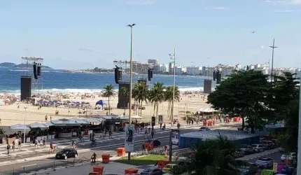 Apartamento em Leme, 3 quartos, 90 m², Av Atlântica, Frontal Mar