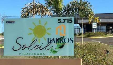 Terreno à Venda, condomínio Soleil, Bongue 300 m2 - Piracicaba/SP