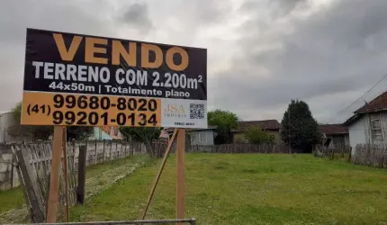 Excelente terreno para venda com 2200 m²