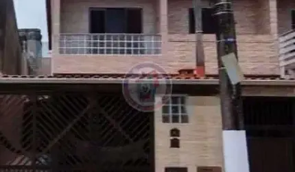 Sobrado com 2 quartos, Vila São Paulo, Mongaguá - R$ 380 mil, Cod: 383-6