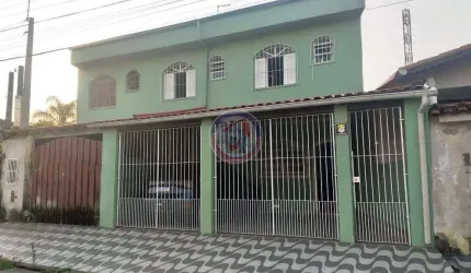 Sobrado com 4 quartos, Vila Atlântica, Mongaguá - R$ 350 mil, Cod: 416-12