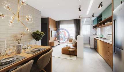 Apartamento com 1 quarto, Centro, Itanhaém - R$ 348 mil, Cod: 7431-6