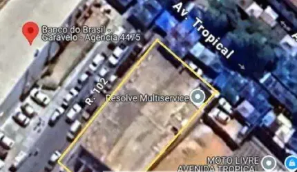 Terreno comercial Esquina  547,70m2 Av. Tropical Jardim Tropical Aparecida de Goiânia Go