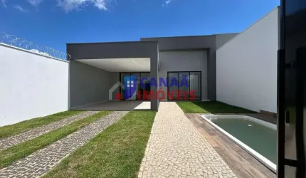 Casa nova 3 quartos 1 suíte c/ closet + piscina aquecida Novo Mundo