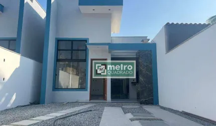 Casa Linear de Alto Padrão, moderna e próxima a praia! Composta de 3 quartos, sendo 1 suíte master com área externa, sala ampla, cozinha americana, ár