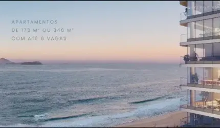 Apartamento 3 suítes na quadra da Praia com vista mar