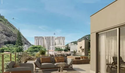 Cobertura duplex a venda Urca com vista Pão de Açúcar.