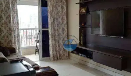 Apartamento com 3 dormitórios à venda, 93 m² por R$ 800.000,00 - Encruzilhada - Santos/SP