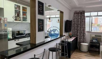 Apartamento com 2 dormitórios à venda, 52 m² por R$ 415.000,00 - Embaré - Santos/SP