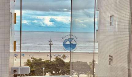 APARTAMENTO VENDA -  FRENTE MAR – 3 QUARTOS – VARANDA – 2 VAGAS  - JOSÉ MENINO – SANTOS