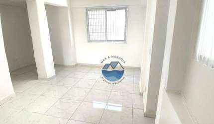 Apartamento à Venda - 2 Quartos e Sacada - Bairro Aparecida, Santos