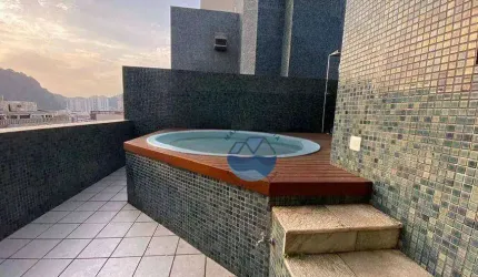 Cobertura com 2 dormitórios à venda, 150 m² por R$ 1.300.000,00 - Gonzaga - Santos/SP