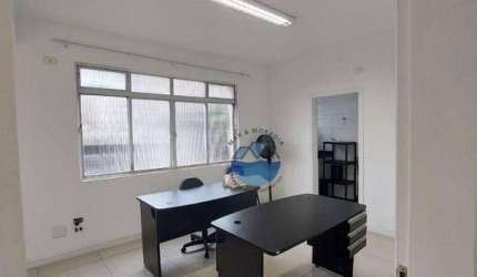 Sala, 90 m² - venda por R$ 340.000,00 ou aluguel por R$ 3.000,02/mês - Centro - Santos/SP