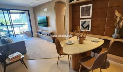 Financia até 80%: Apartamento na Barra da Tijuca, Mudrá, 2 quartos, ao lado do Rio Mar