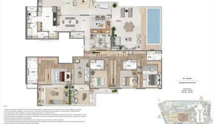 Oportunidade: Cobertura linear na Barra da Tijuca, Cond. Concept, 4 suítes, 414m, 4 vagas, lindo lazer
