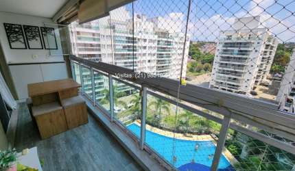 Oportunidade: Apartamento de 3 quartos no Pechincha, Vernissage, mobiliado e decorado, financia