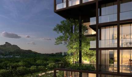 Perto da praia: Apartamento de 2 quartos no Cidade Arte, Arte Wave, Centro Metropolitano da Barra