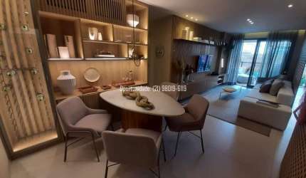 Apartamento decorado e mobiliado em Botafogo, Condomínio EASY,  2 quartos, 95m, R. Prof. Álvaro Rodrigues