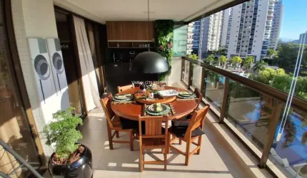 Apartamento no Saint Michel, Ilha Pura, 4 suítes, 160m, 3 vg, linda vista