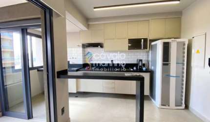 Apartamento mobiliado de 63m² com 1 quarto e 1 vaga de garagem no Jardim Califórnia.