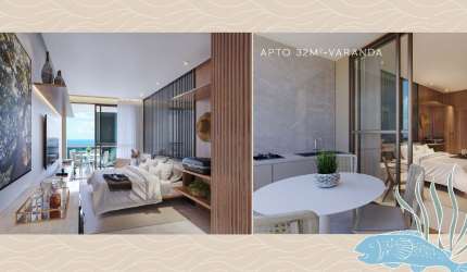 Apartamento 1 Quarto em Muro Alto - padrão Moura Dubeux