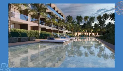 Apartamento de alto padrão à beira-mar