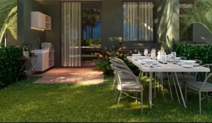 Apartamento Térreo com 72 metros sendo 2 quartos 1 suite a beira mar de Carneiros